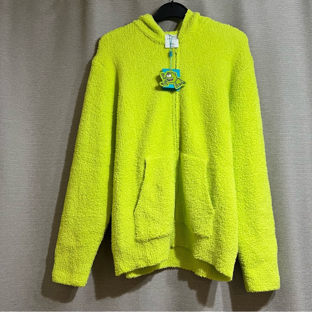 Posh Peanut x Disney Monsters Inc. Mike Wazowski Sherpa Hoodie Size XL